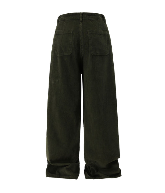 PEACE CORDUROY BAGGY PANTS