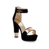 Black Sexy Fish Mouth High Heels Platform Shoes