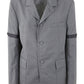 Thom Browne Men Unstructured Straight Fit Sb S/C With Gg Armband In Typewriter Cloth