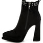 Dalton Studs Embellished High Ankle Boots