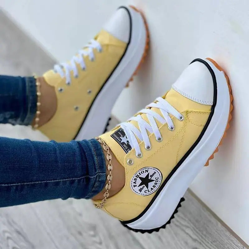 Breathable High Top Canvas Shoes for Women