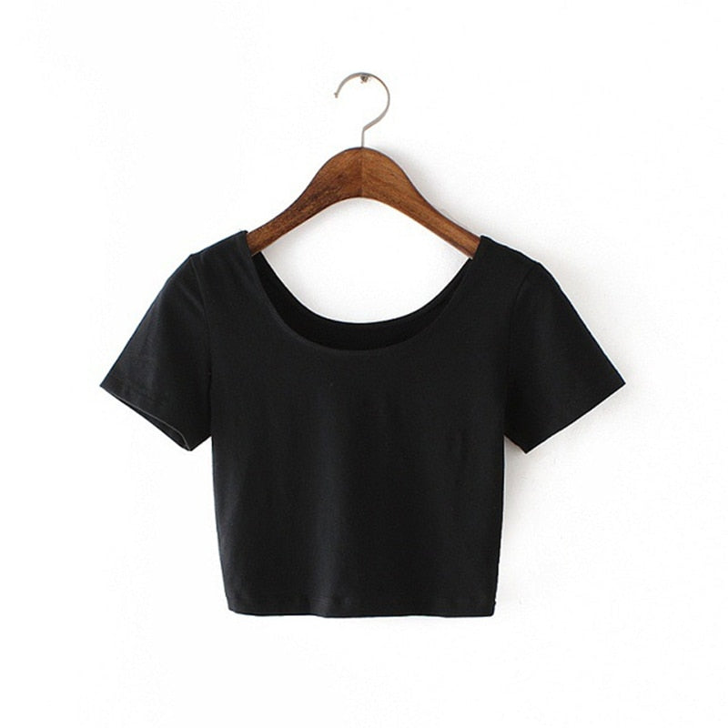 Women’s Punk Rhinestone Spider Goth Crop T-Shirt – Y2K Style