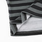 Goth Print V-Neck Stripe Top – Dark Academia Techwear