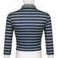 Goth Print V-Neck Stripe Top – Dark Academia Techwear