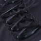 Tops Goth T-shirt Women Bodycon Bandage Lace Black T-shirts Gothic Streetwear Female Top