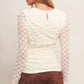 MODERN FUNCTION STRETCH KNIT LACE TOP