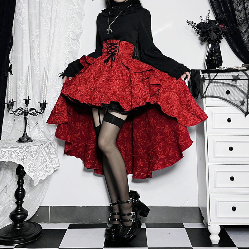 Women’s Dark Gothic Alt Goth Fairycore Grunge Skirt