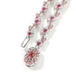 Hip-hop exaggerated spiky parasitic red-eyed thorn diamond-encrusted necklace