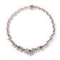 Hip-hop exaggerated spiky parasitic red-eyed thorn diamond-encrusted necklace