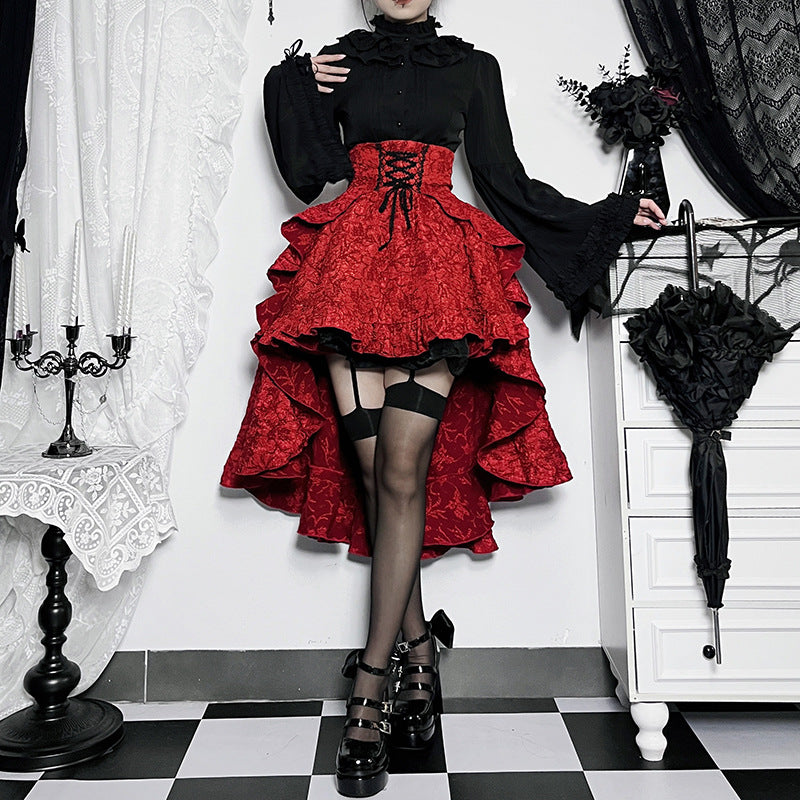 Women’s Dark Gothic Alt Goth Fairycore Grunge Skirt