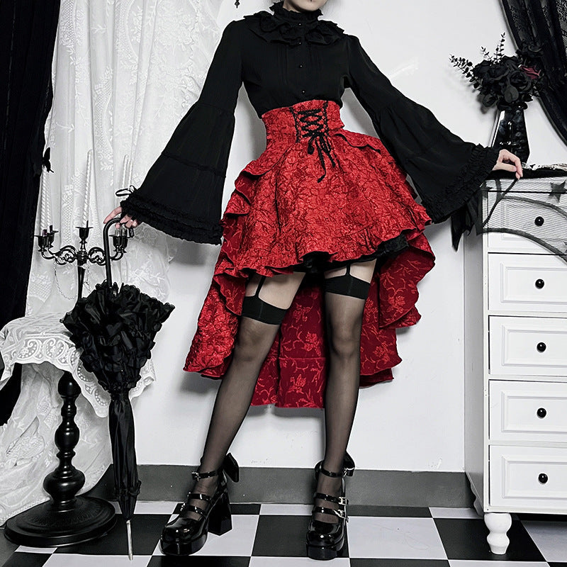 Women’s Dark Gothic Alt Goth Fairycore Grunge Skirt