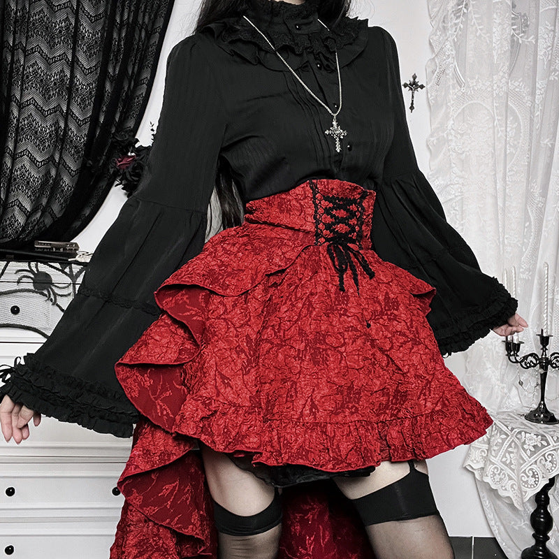 Women’s Dark Gothic Alt Goth Fairycore Grunge Skirt