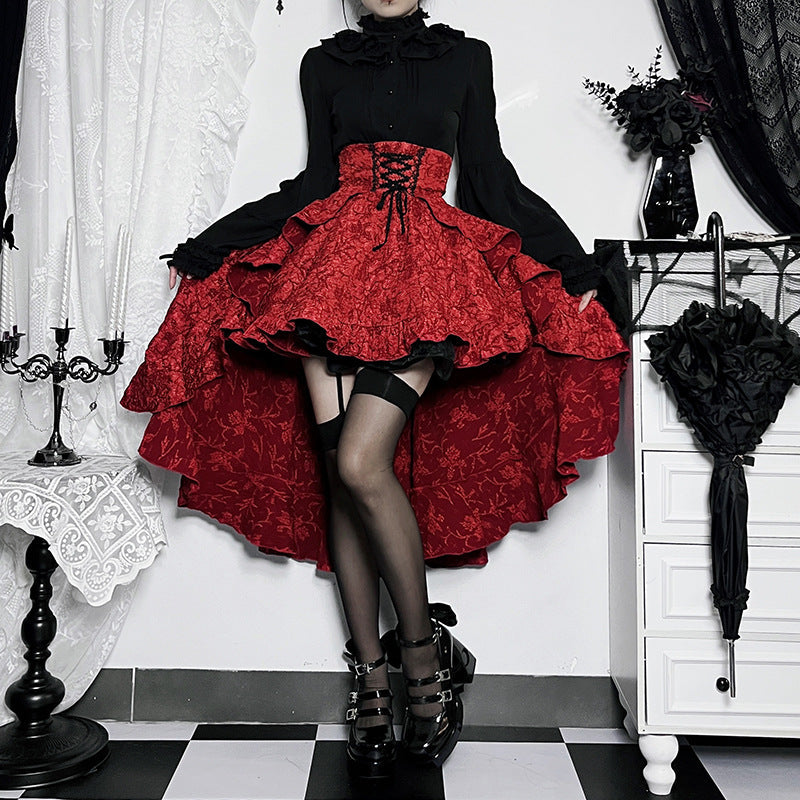 Women’s Dark Gothic Alt Goth Fairycore Grunge Skirt