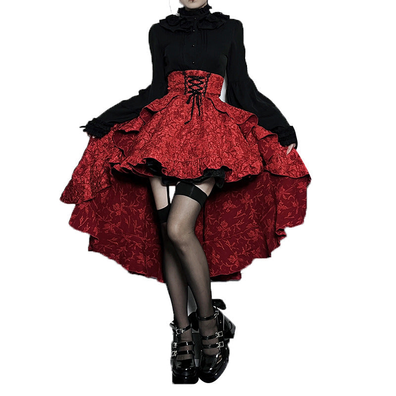 Women’s Dark Gothic Alt Goth Fairycore Grunge Skirt