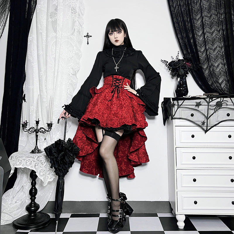 Women’s Dark Gothic Alt Goth Fairycore Grunge Skirt