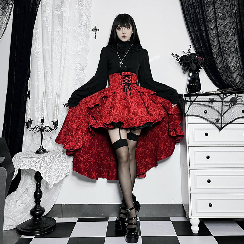 Women’s Dark Gothic Alt Goth Fairycore Grunge Skirt
