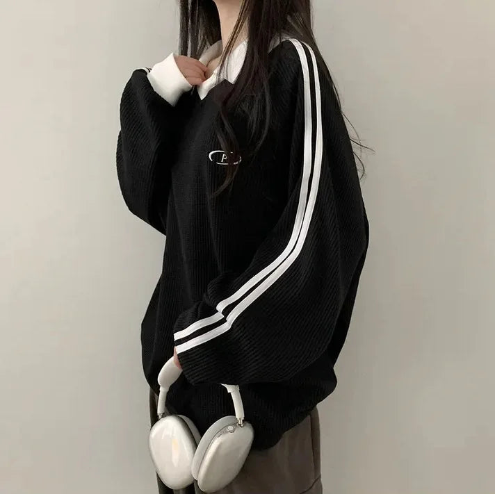 Women Sweatshirts Long Sleeve Polo Shirts