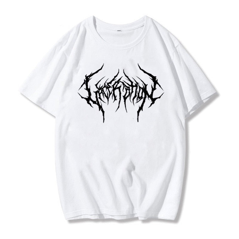 Women’s Oversized Harajuku Gothic Graphic T-Shirt