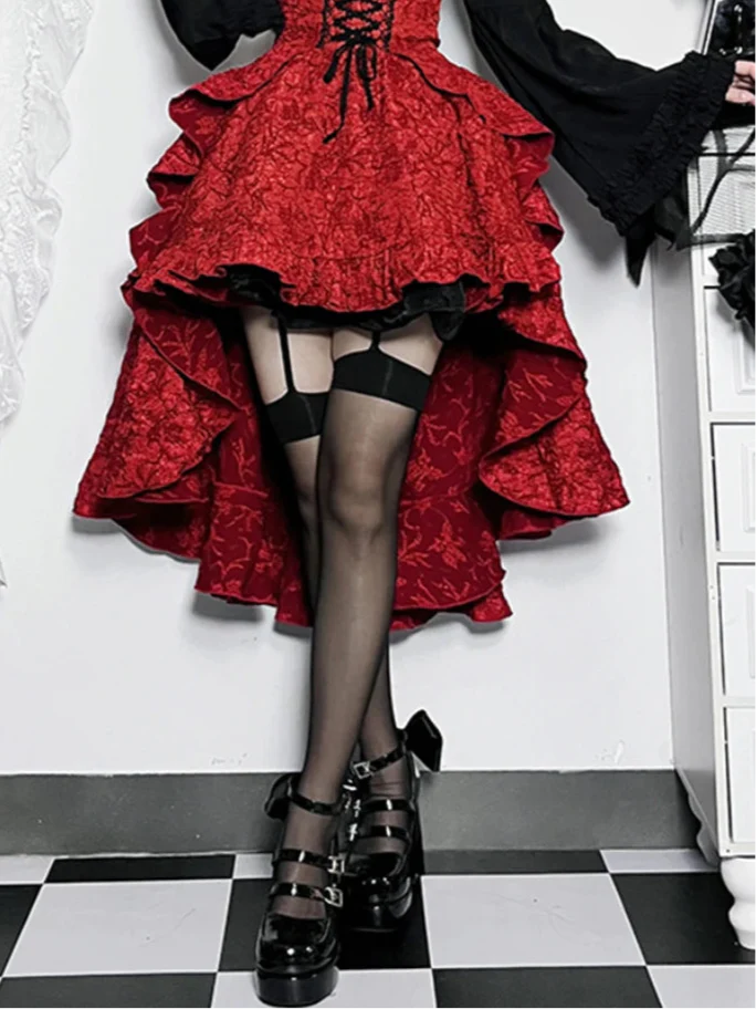 Women’s Dark Gothic Alt Goth Fairycore Grunge Skirt
