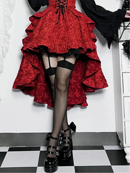 Women’s Dark Gothic Alt Goth Fairycore Grunge Skirt