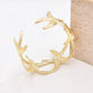 Golden Alloy 2-Starfish Arm Bracelet – Women’s Summer Accessory