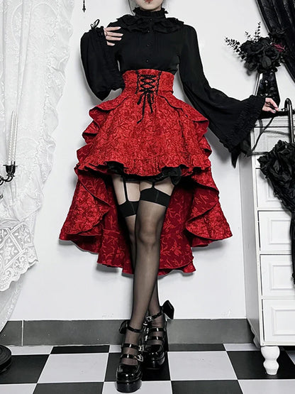 Women’s Dark Gothic Alt Goth Fairycore Grunge Skirt