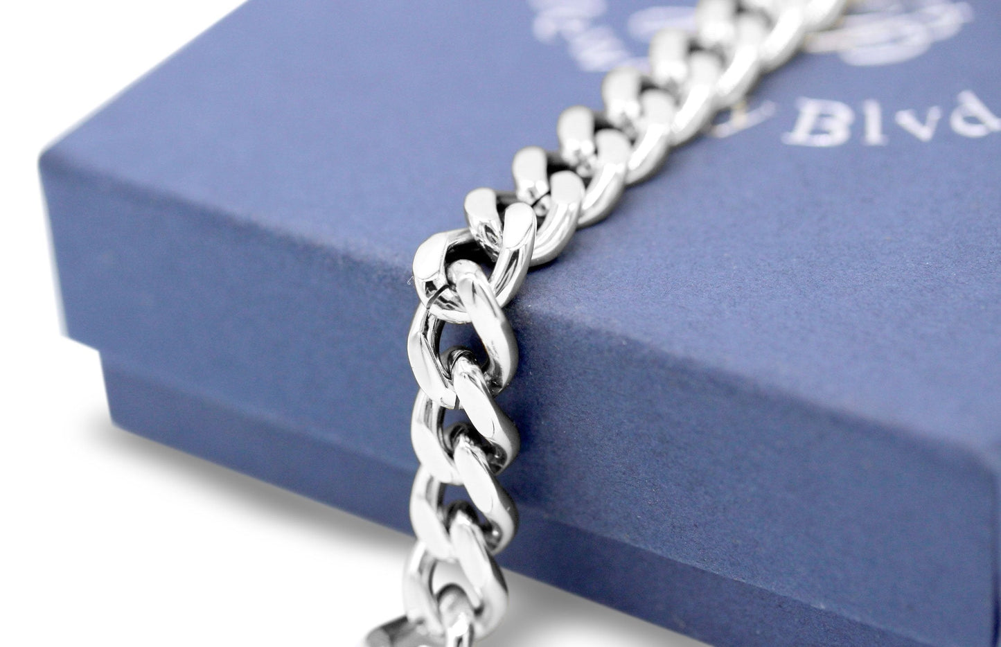 Miami Cuban Link Chain Bracelet Stainless Steel Men Jewelry