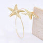 Golden Alloy 2-Starfish Arm Bracelet – Women’s Summer Accessory