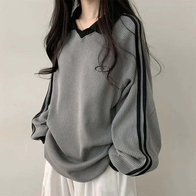 Women Sweatshirts Long Sleeve Polo Shirts