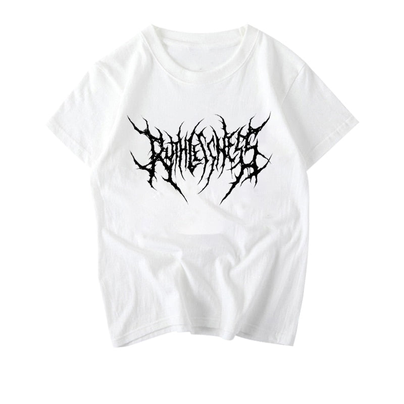 Women’s Oversized Harajuku Gothic Graphic T-Shirt