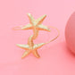 Golden Alloy 2-Starfish Arm Bracelet – Women’s Summer Accessory
