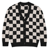 Checkers and Cream Knit Cardigan