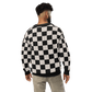 Checkers and Cream Knit Cardigan