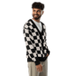 Checkers and Cream Knit Cardigan