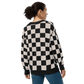 Checkers and Cream Knit Cardigan