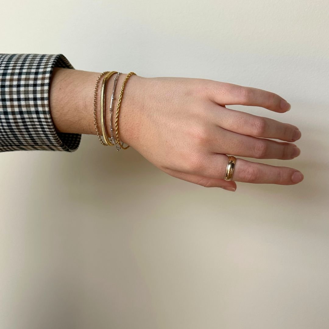 Gold Rope Chain Bracelet