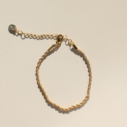 Gold Rope Chain Bracelet