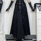 Gothic High Waist Ruffle Skirt – Punk Grunge Corset A-Line Skirt