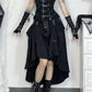 Gothic High Waist Ruffle Skirt – Punk Grunge Corset A-Line Skirt