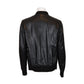 Ox and Bulls Black Snake Print Leather Jacket