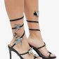 Melanie Butterfly Crystal  Detail  Spiral Strap Heels