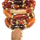 Natural Orange Agate Gemstone Bracelet