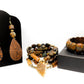 Natural Rainforest Rhyolite Jasper Bracelet set