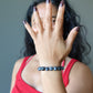 Snowflake Obsidian Bracelet Guardian Protection Stone