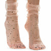 AVIAN LEGS Women Sheer Slouch Tulle Socks with Glitter Stars & Moon, 1 Pair