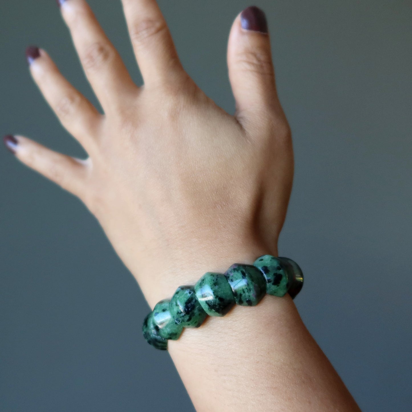 Ruby Zoisite Bracelet Delicious Arm Candy Crystal